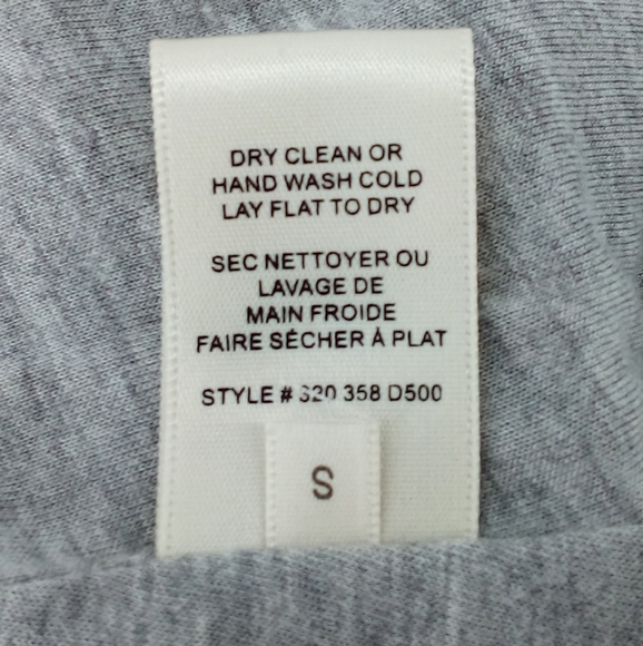 Rebecca Taylor Jersey Knit Heather Gray Dress Waist Tie Ruffle Sleeves Flax S - Picture 8 of 13